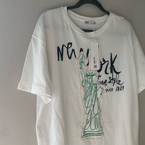 Zara New York Graphic Tee